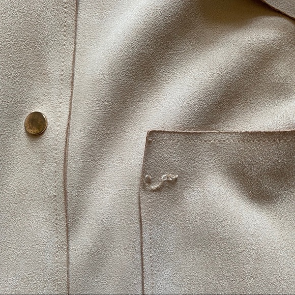 Zara Faux Suede Jacket Trench - Picture 8 of 10